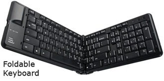a foldable keyboard - type of portable computer keyboard
